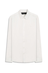 Camisa Wrinkled Cotton Slim Branco