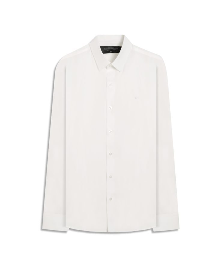 Camisa Wrinkled Cotton Slim Branco