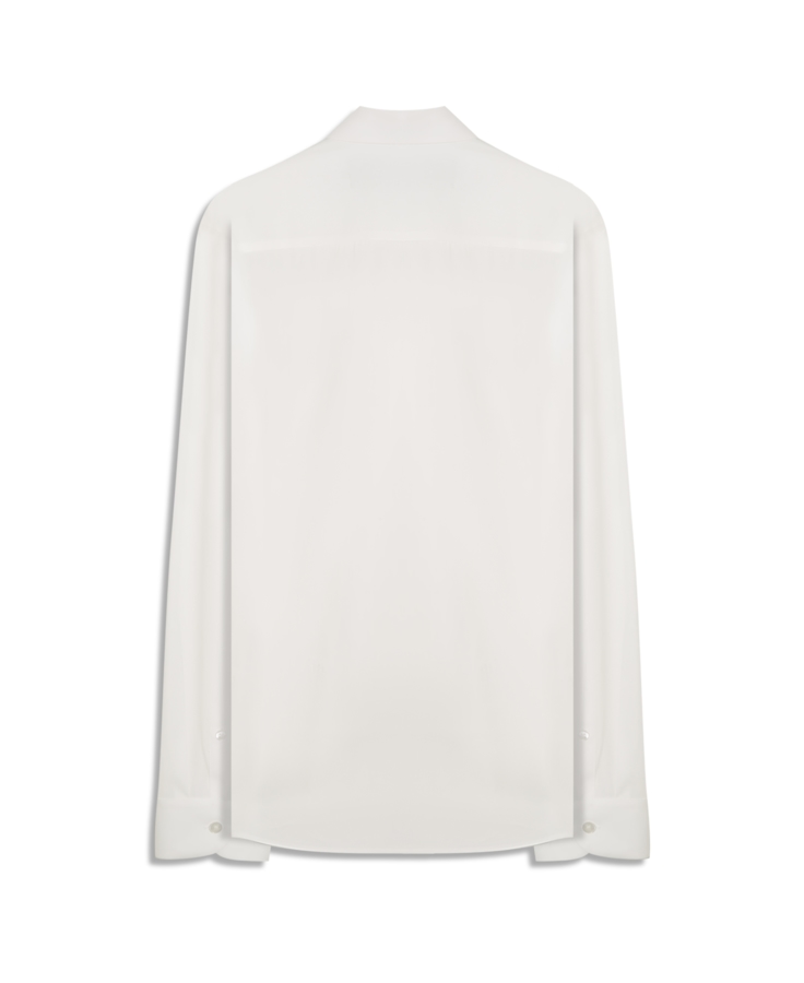 Camisa Wrinkled Cotton Slim Branco