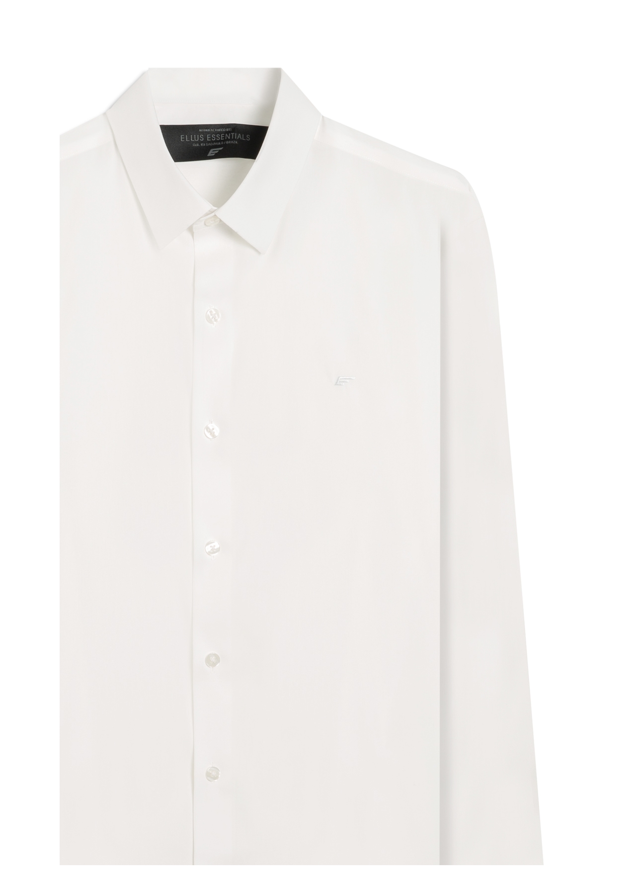 Camisa Wrinkled Cotton Slim Branco