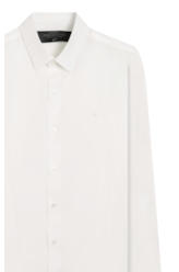 Camisa Wrinkled Cotton Slim Branco