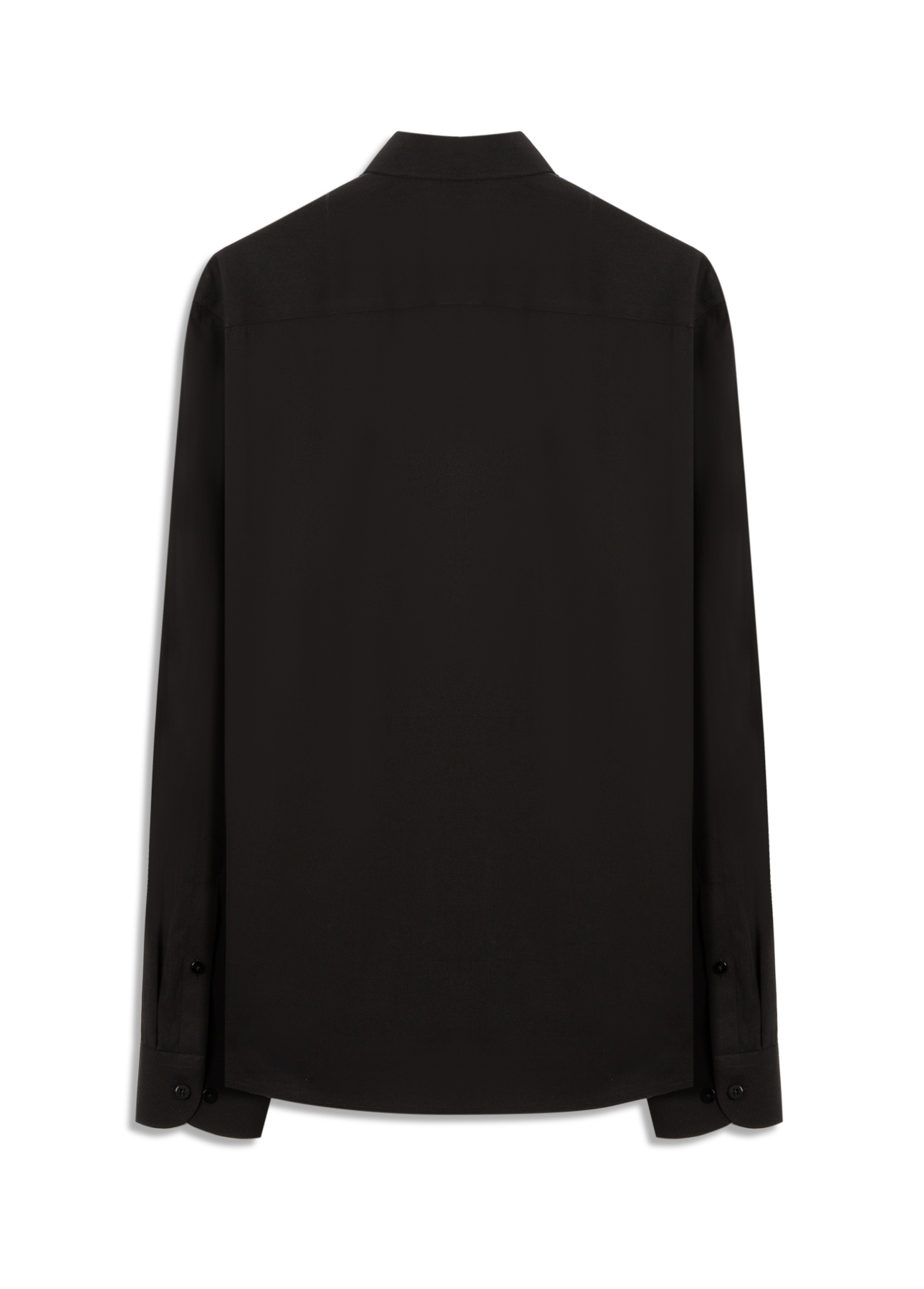 Camisa Wrinkled Cotton Slim Preto