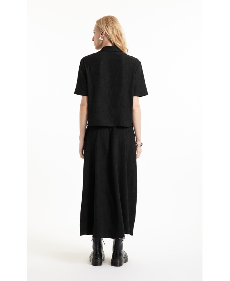 Camisa Wrinkled Petit Preto