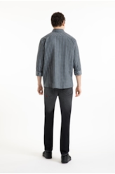 Camisa Xadez Wool Touch Ross Irish Cinza
