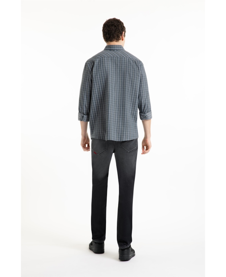 Camisa Xadez Wool Touch Ross Irish Cinza