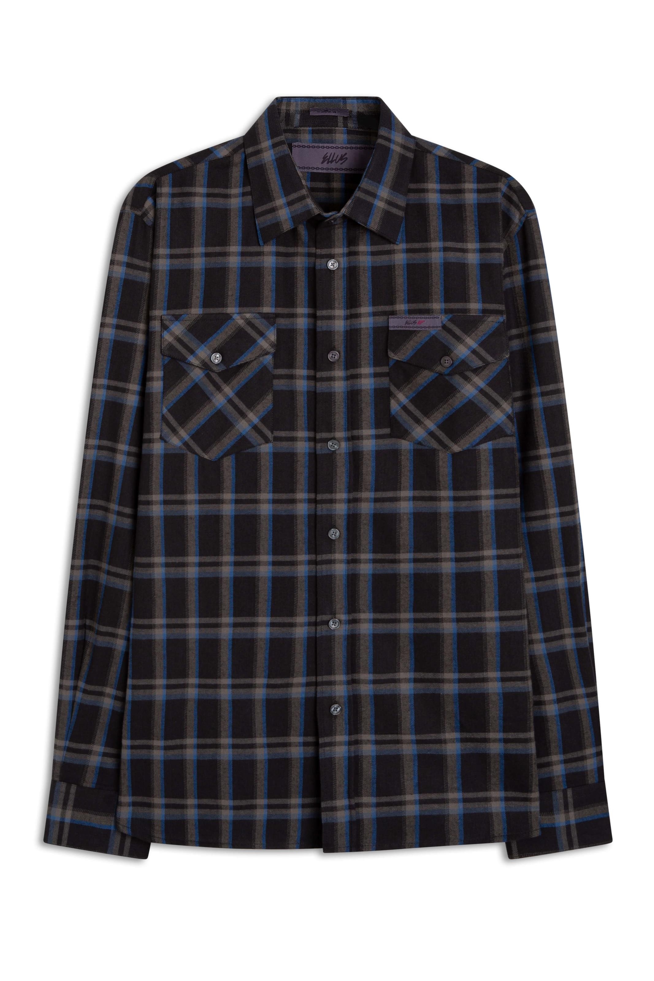 Camisa Xadrez Atlantic Plaid Cinza