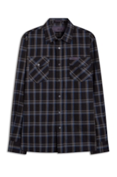 Camisa Xadrez Atlantic Plaid Cinza