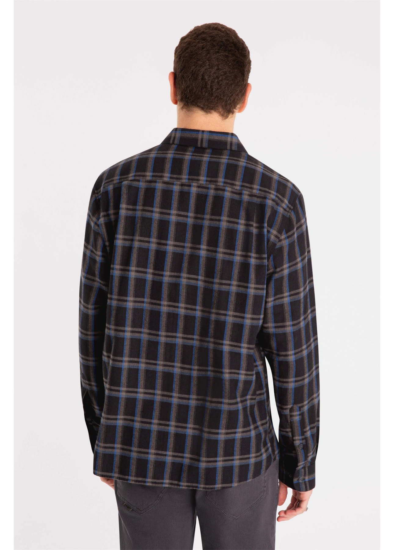 Camisa Xadrez Atlantic Plaid Cinza