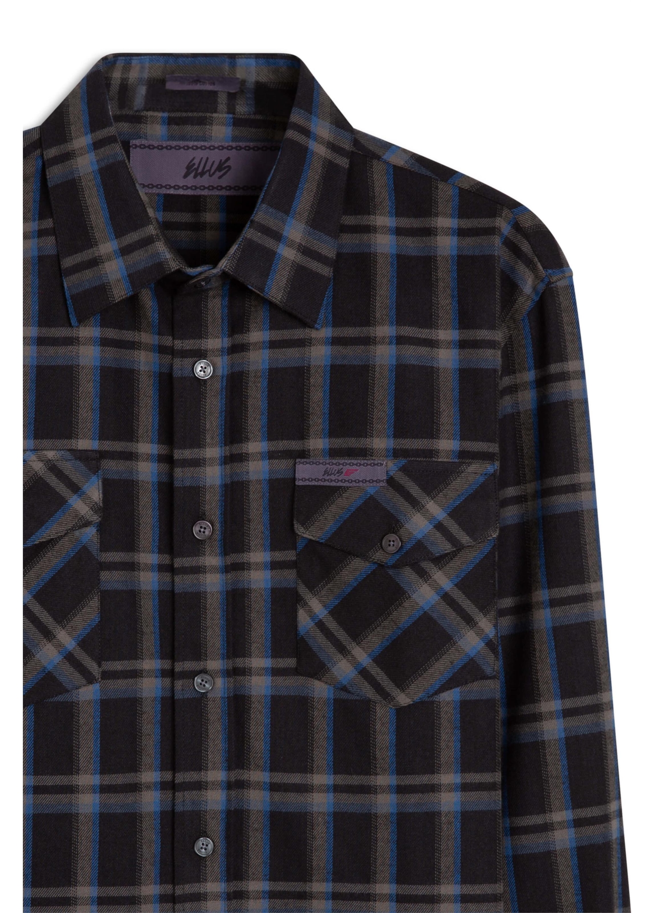 Camisa Xadrez Atlantic Plaid Cinza