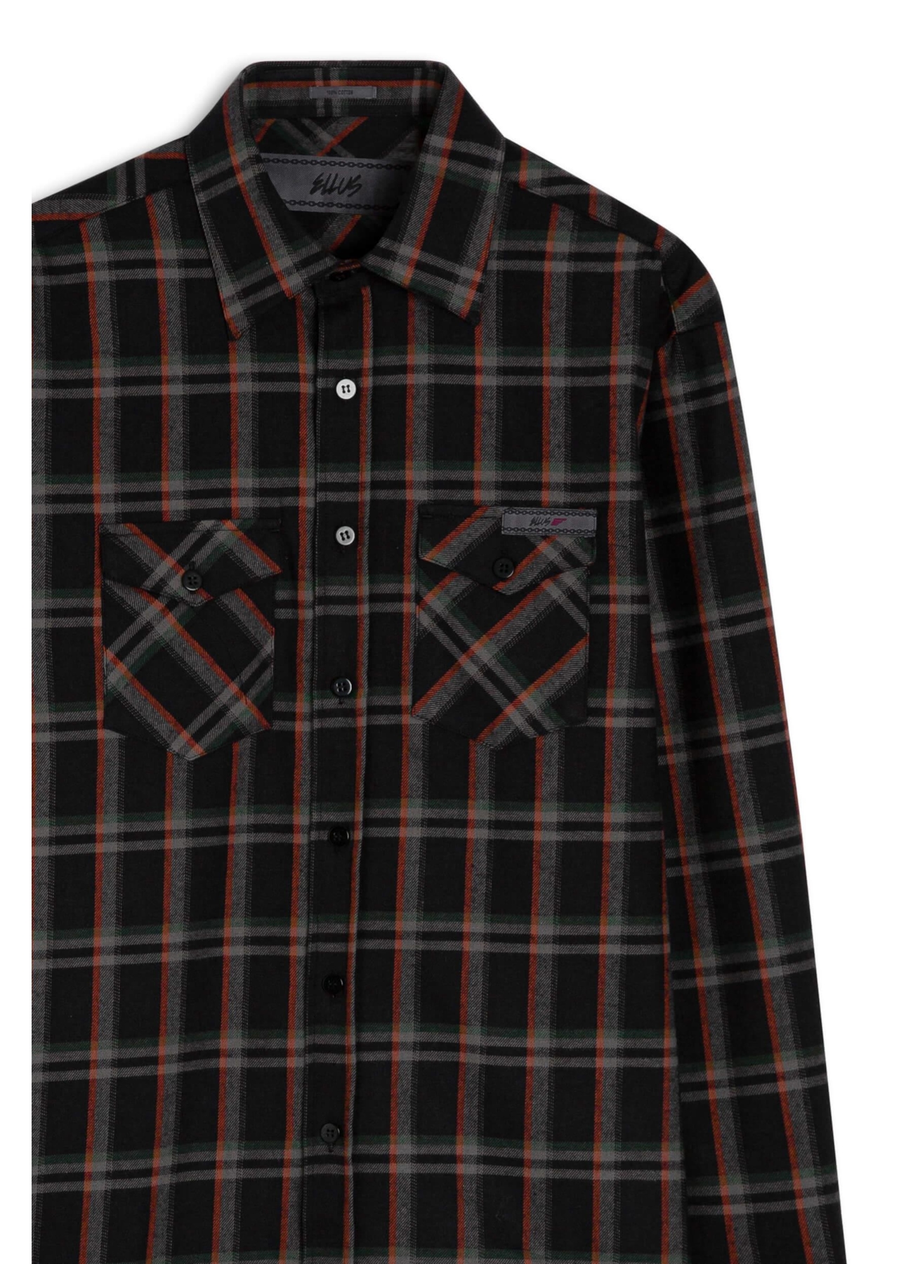 Camisa Xadrez Atlantic Plaid Preto