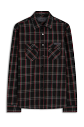 Camisa Xadrez Atlantic Plaid Preto