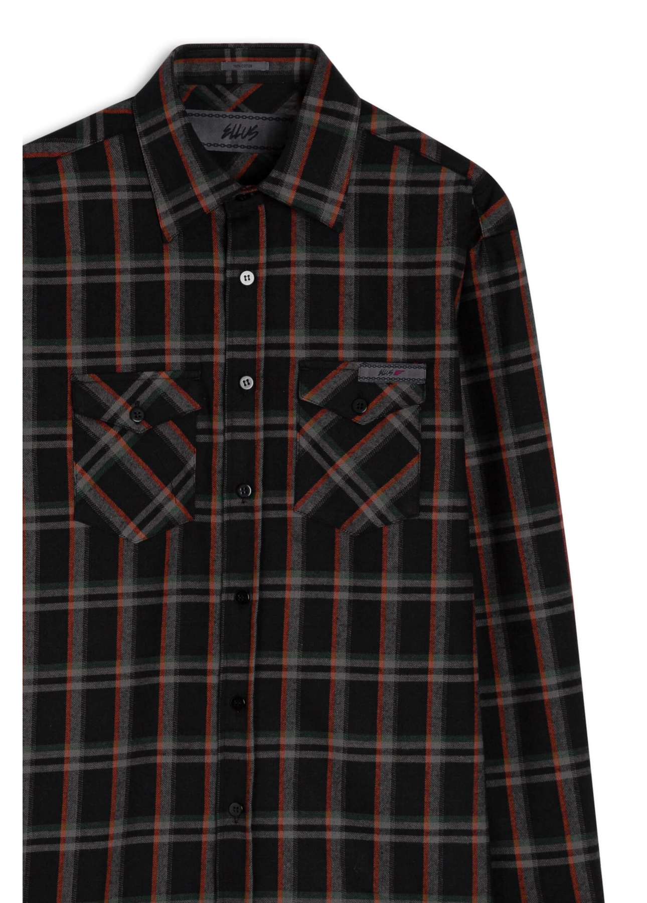 Camisa Xadrez Atlantic Plaid Preto