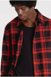 Camisa Xadrez Kalemo Class Anatomic Vermelho