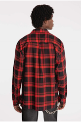 Camisa Xadrez Kalemo Class Anatomic Vermelho