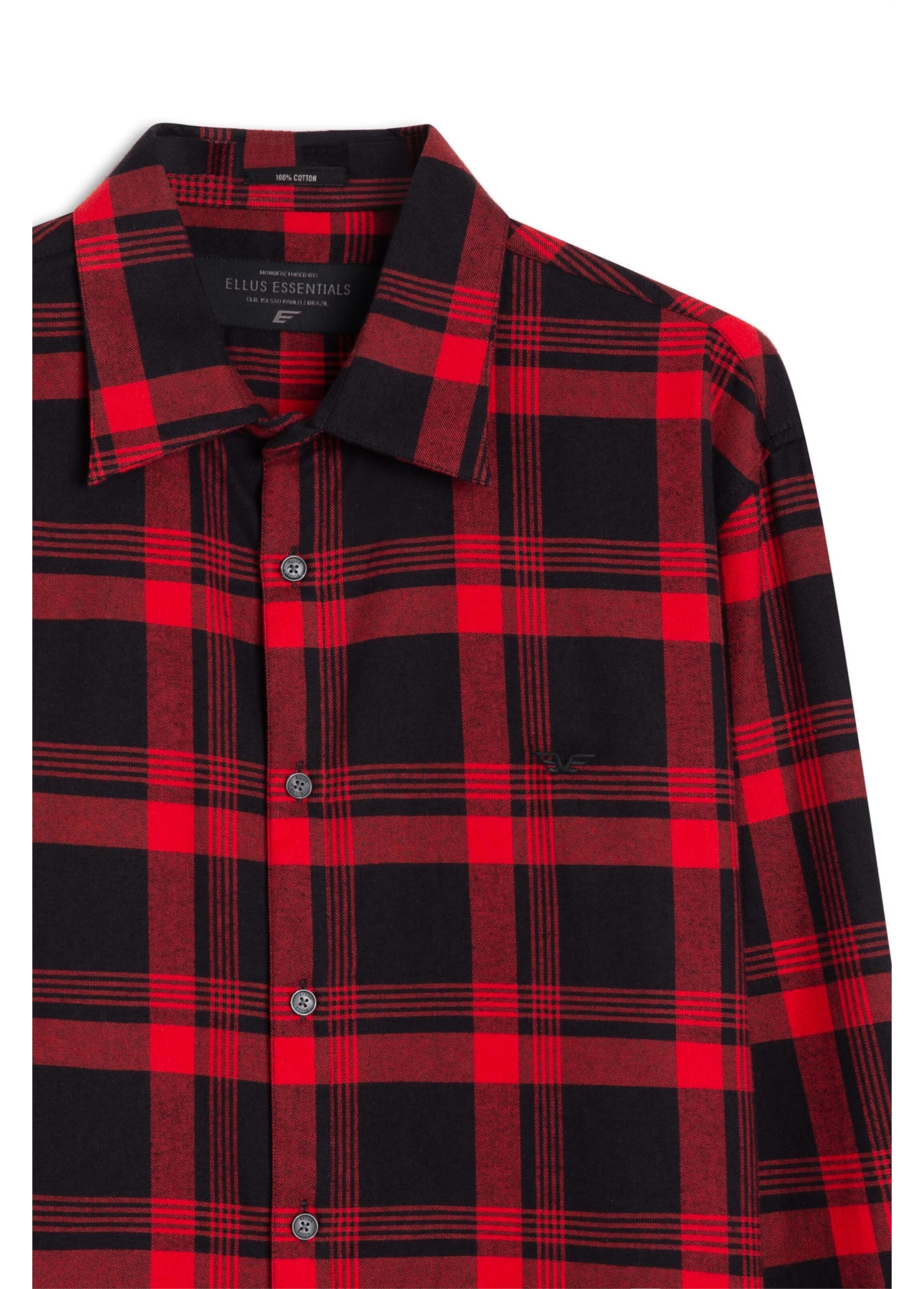 Camisa Xadrez Kalemo Class Anatomic Vermelho