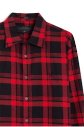 Camisa Xadrez Kalemo Class Anatomic Vermelho