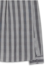 Camisa Xadrez Linen Blend Stone Plaid Grafite