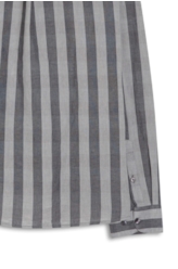 Camisa Xadrez Linen Blend Stone Plaid Grafite