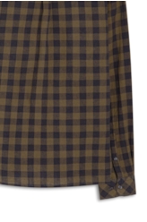 Camisa Xadrez Linho Blend Ground Plaid Tabaco