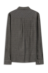 Camisa Xadrez Linho Longford Grafite