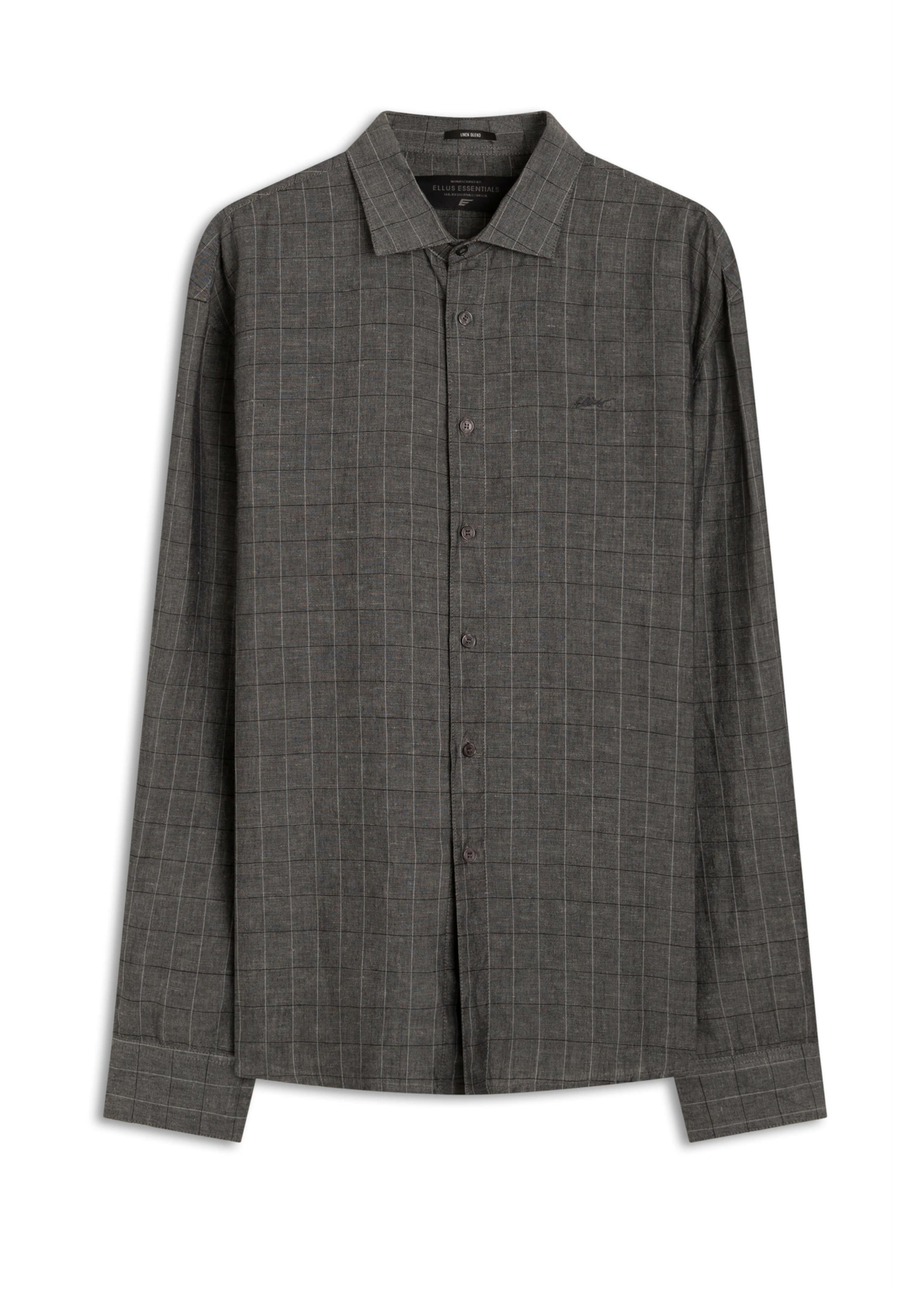 Camisa Xadrez Linho Longford Grafite