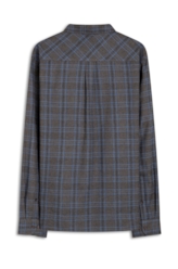 Camisa Xadrez Nagano Classic Cinza Medio