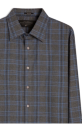 Camisa Xadrez Nagano Classic Cinza Medio