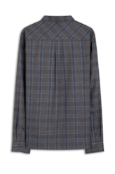 Camisa Xadrez Nagano Classic Cinza Medio