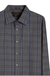 Camisa Xadrez Nagano Classic Cinza Medio