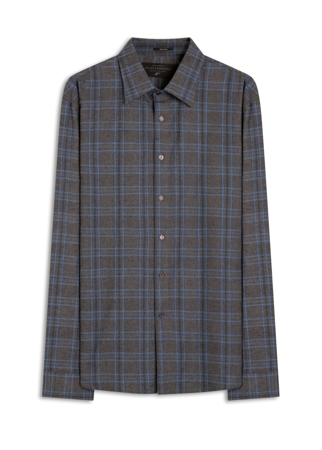 Camisa Xadrez Nagano Classic Cinza Medio