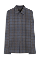 Camisa Xadrez Nagano Classic Cinza Medio
