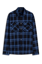 Camisa Xadrez Renoir Overshirt Irish Azul Bic