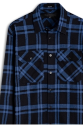 Camisa Xadrez Renoir Overshirt Irish Azul Bic