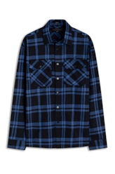 Camisa Xadrez Renoir Overshirt Irish Azul Bic