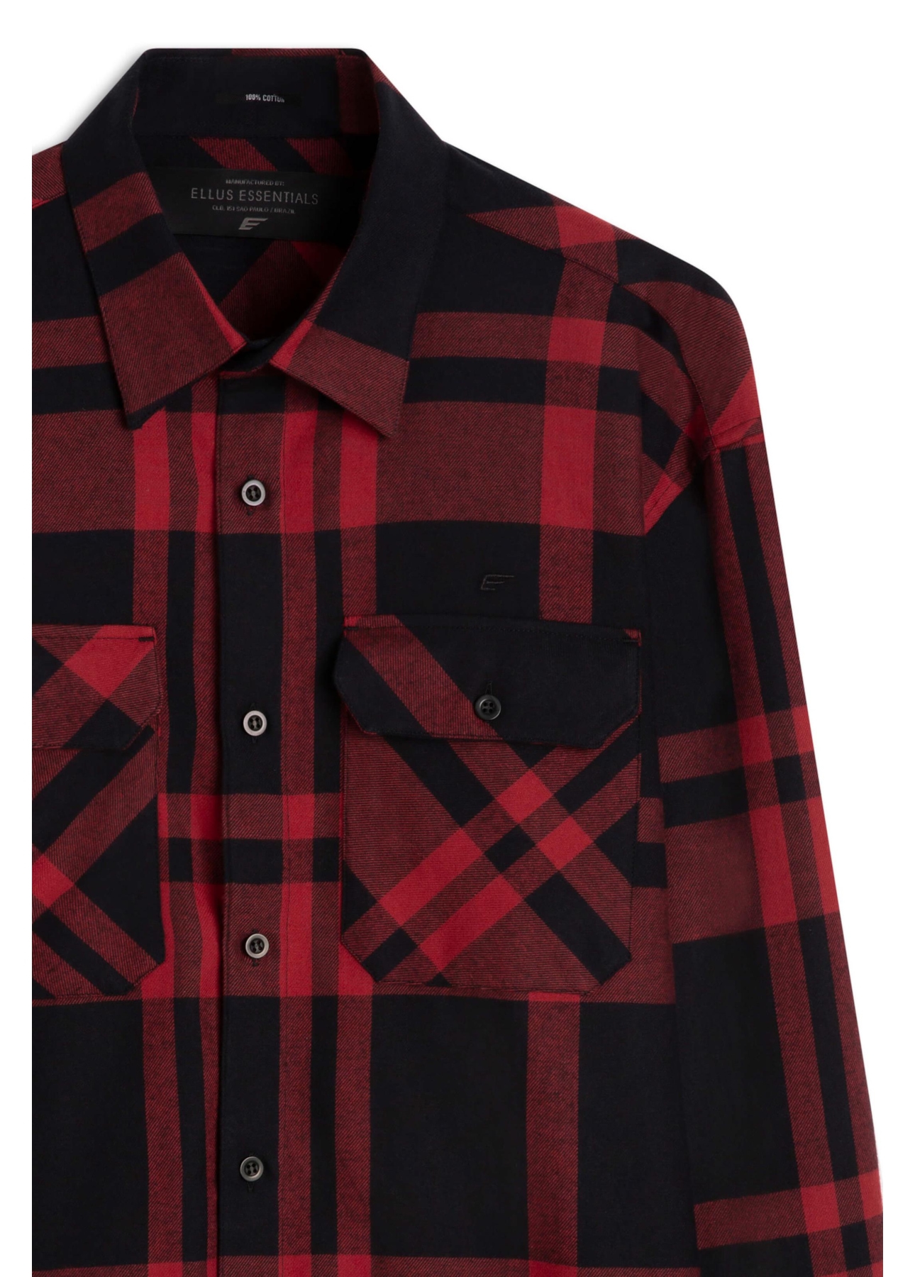 Camisa Xadrez Renoir Overshirt Irish Vermelho