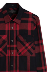 Camisa Xadrez Renoir Overshirt Irish Vermelho