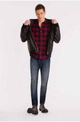 Camisa Xadrez Scarff Plaid Bordeaux