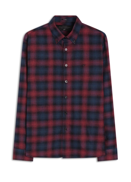 Camisa Xadrez Shadow Classic Bordeaux