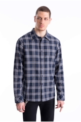 Camisa Xadrez Tromso Classic Dark Navy
