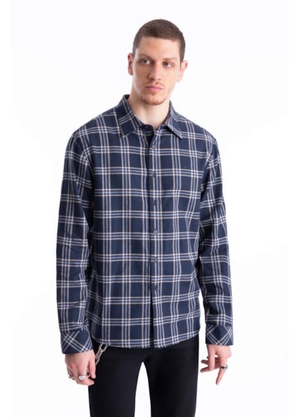 Camisa Xadrez Tromso Classic Dark Navy