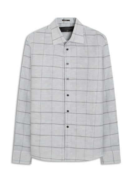 Camisa Xadrez Twins Classic Italian Cinza