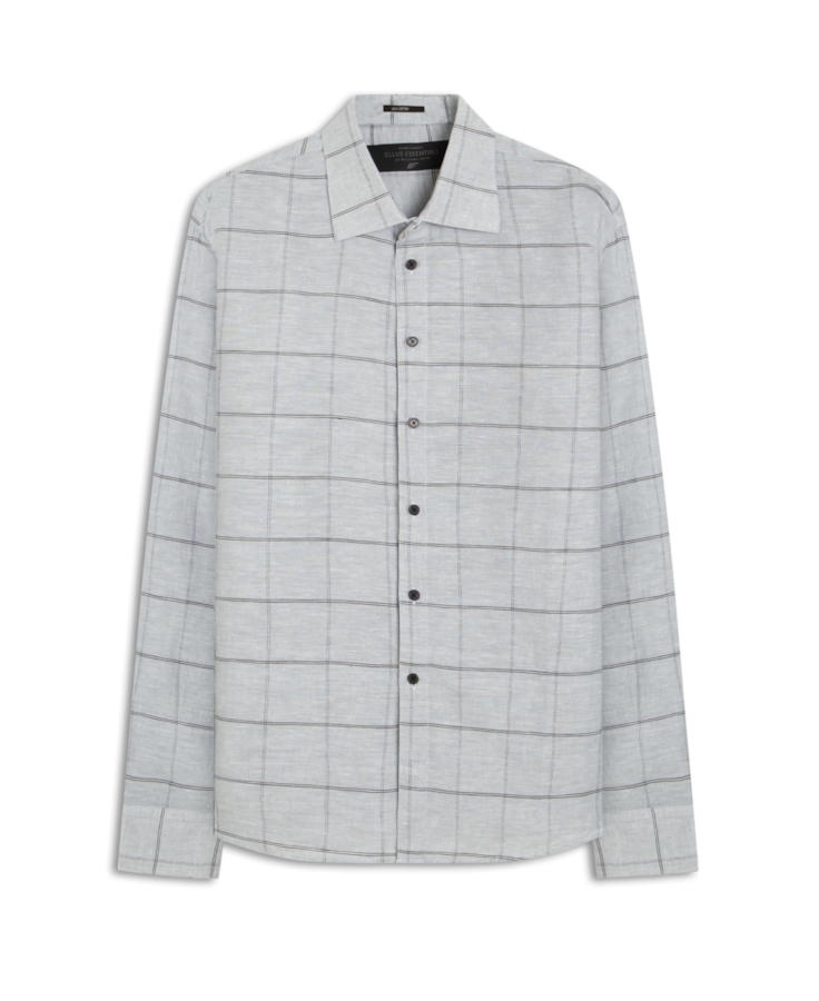 Camisa Xadrez Twins Classic Italian Cinza