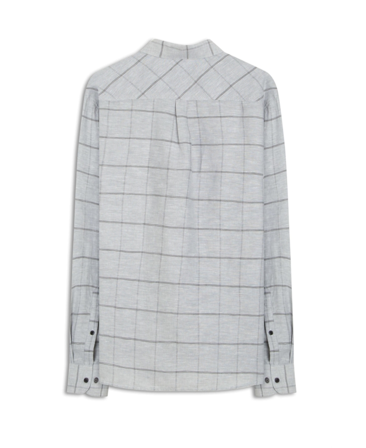 Camisa Xadrez Twins Classic Italian Cinza