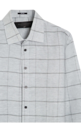 Camisa Xadrez Twins Classic Italian Cinza