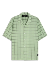 Camisa Xadrez Voil Plaid Overshirt Verde