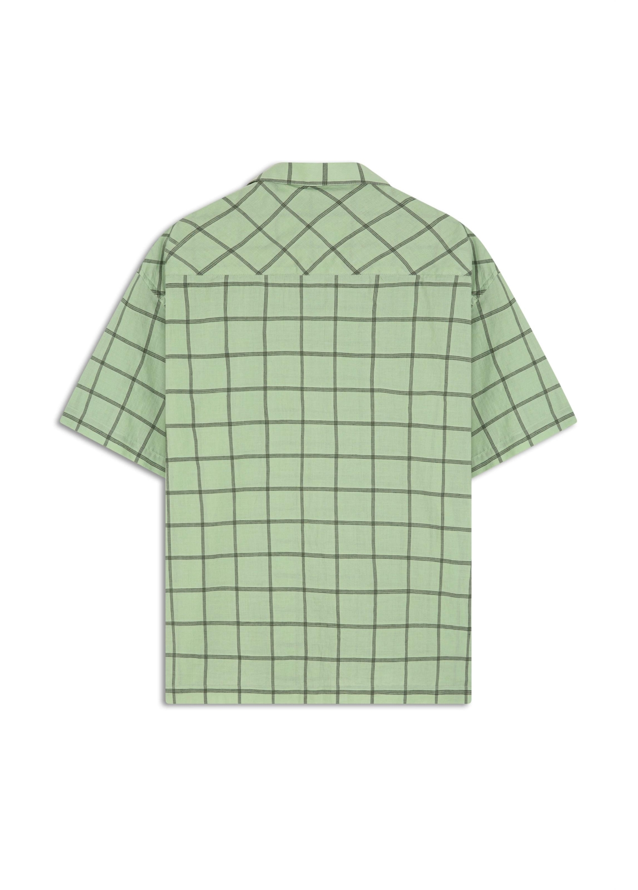 Camisa Xadrez Voil Plaid Overshirt Verde