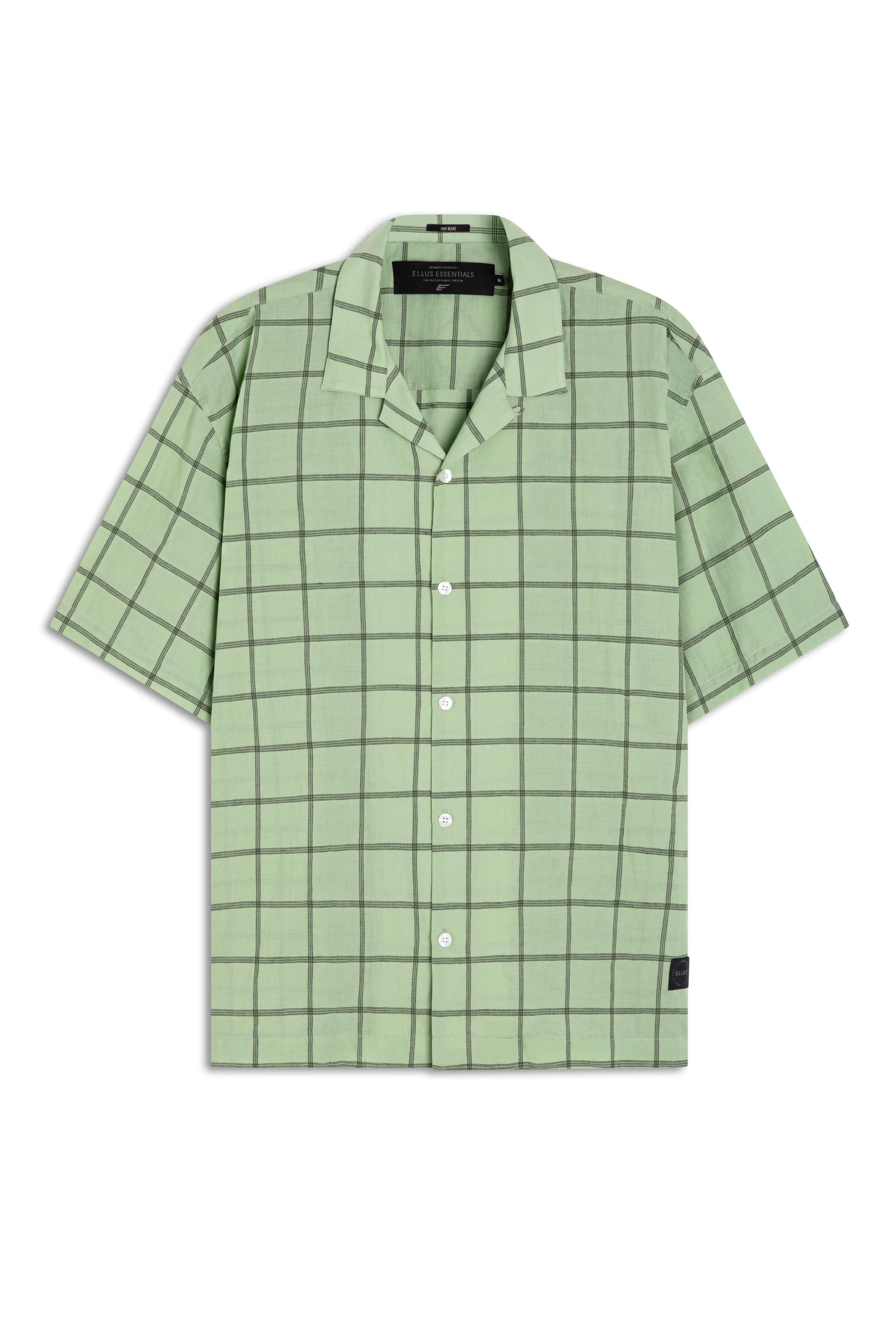 Camisa Xadrez Voil Plaid Overshirt Verde