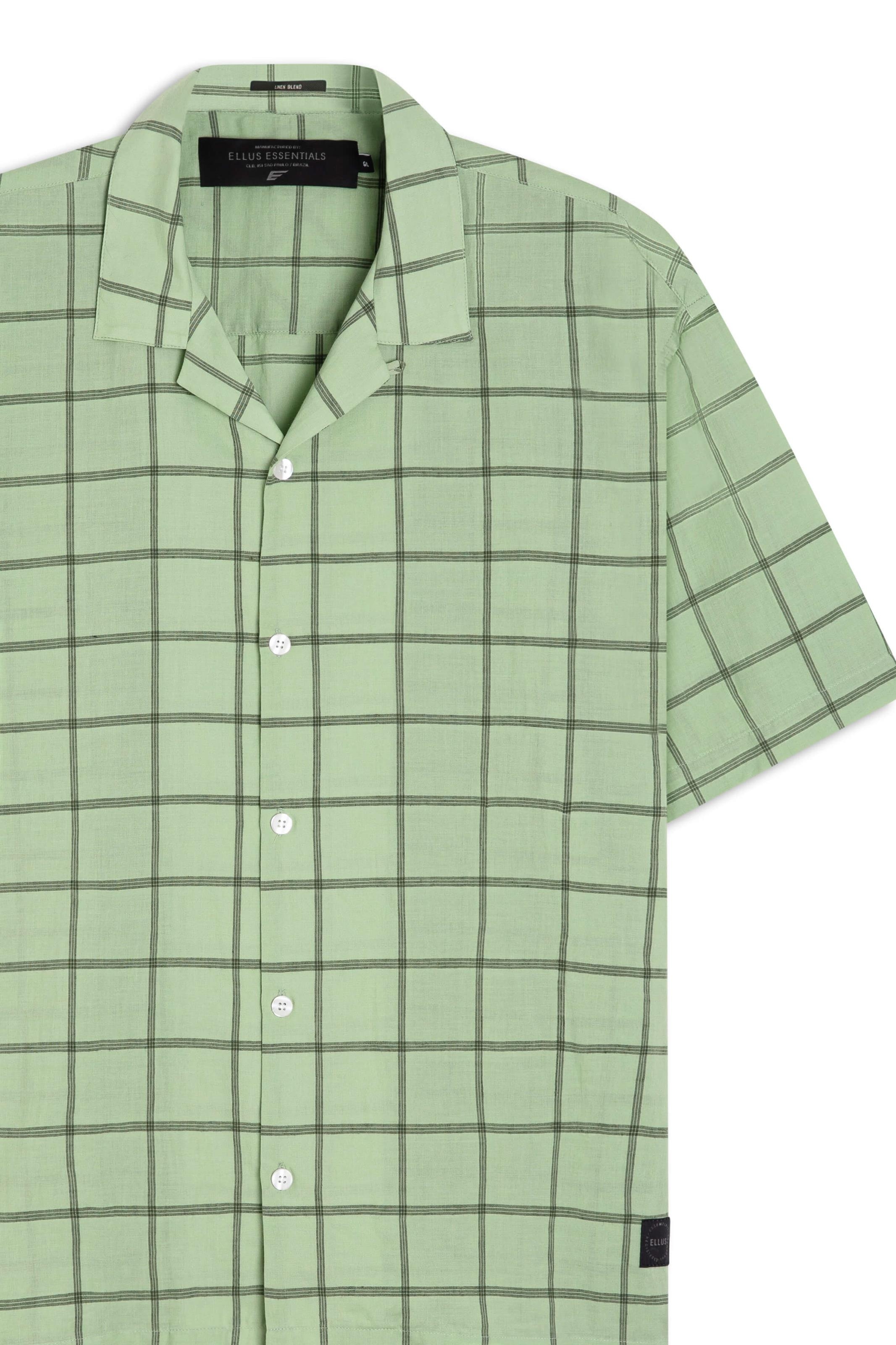 Camisa Xadrez Voil Plaid Overshirt Verde