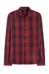Camisa Xadrez Wool Lake Classic Anatomic Vermelho