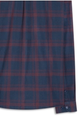 Camisa Xadrez Wool Touch Blas Plaid Classic Bordeaux